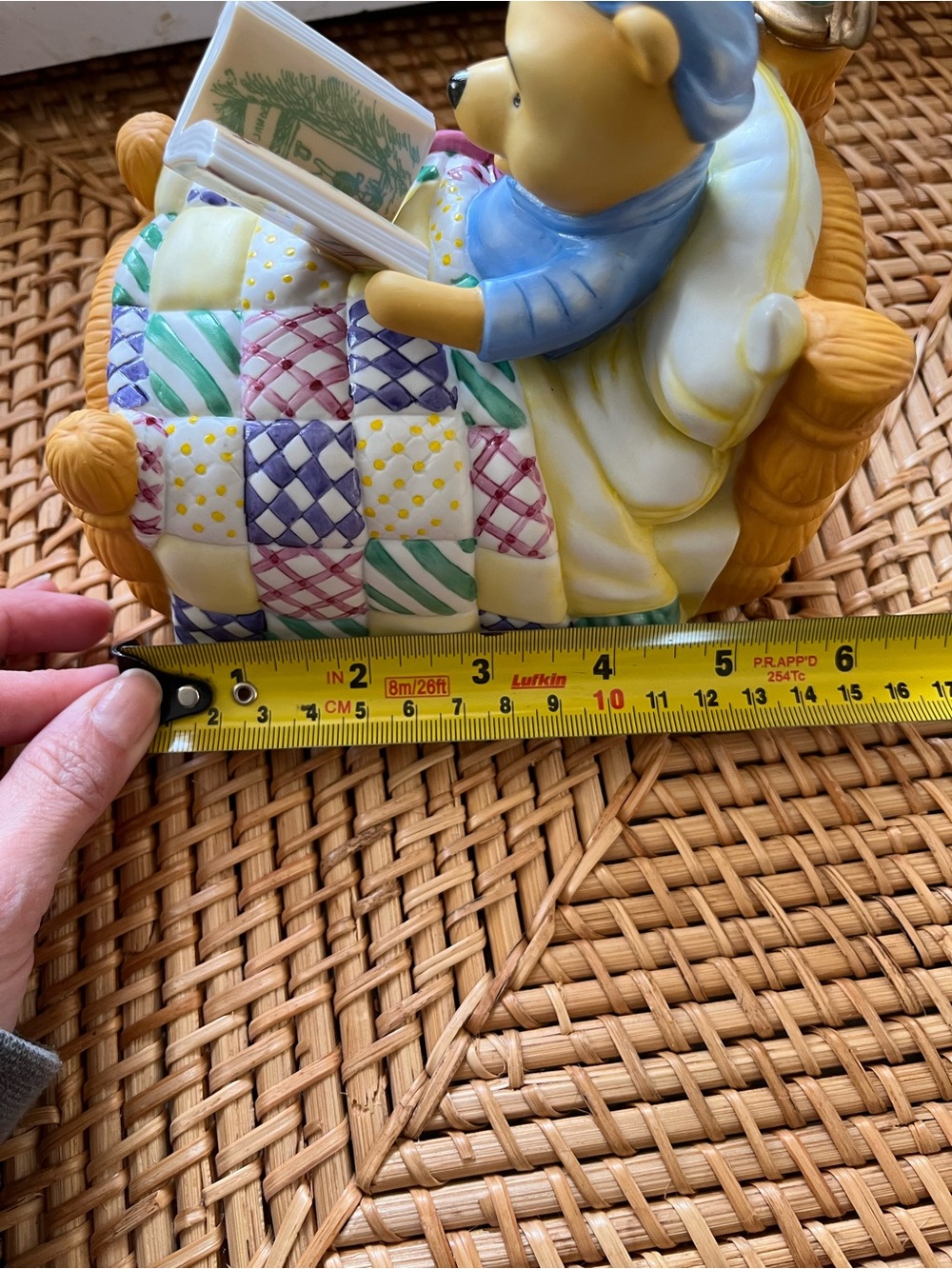 Vtg Winnie The Pooh Piglet Reading Bedtime Story Nightlight Disney Store 90s - Picture 12 of 12